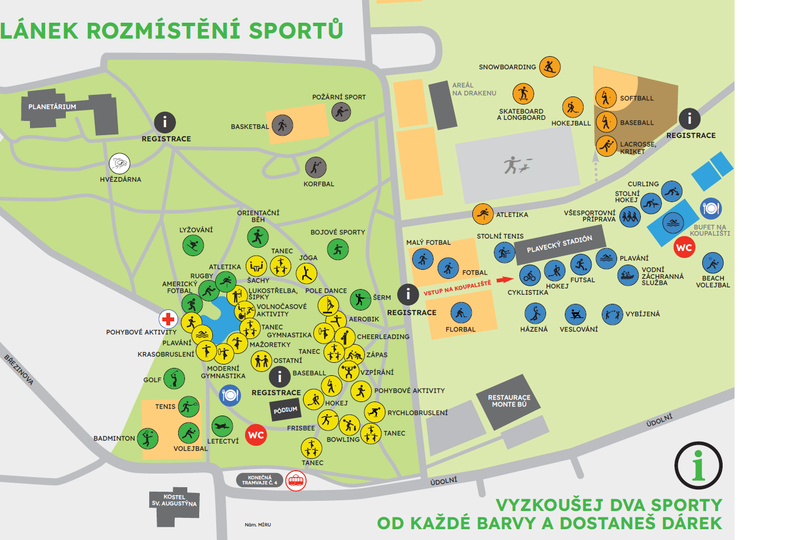 Mapa sportů 2024